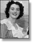 Beryl Lawton (nee Pugh) in Clevedon Light Opera Club's 'Rebel Maid' in 1954