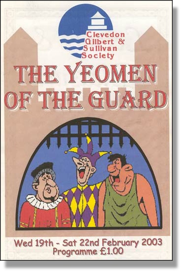 2003 Yeomen of the Guard - Programme